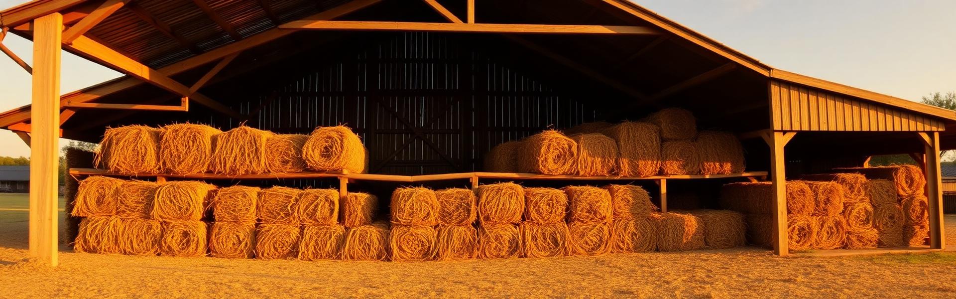 Hay storage barn at Shelby County Fairgrounds